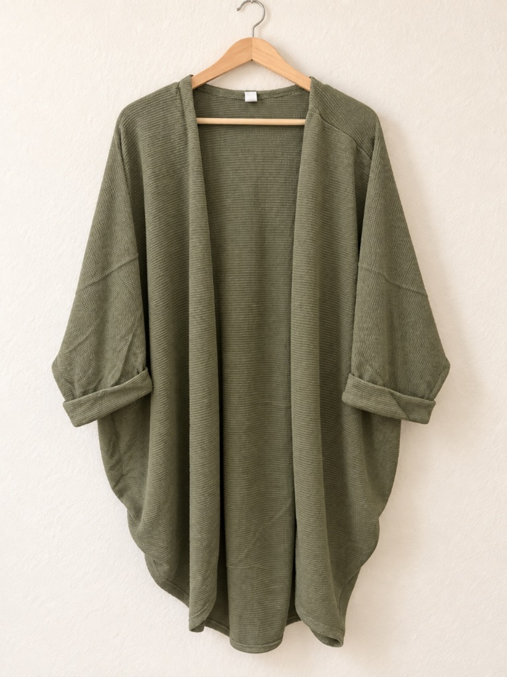 Dear Scarlett Olive Green 3-Piece Textured Knit Lounge Set - Picture 2 of 4